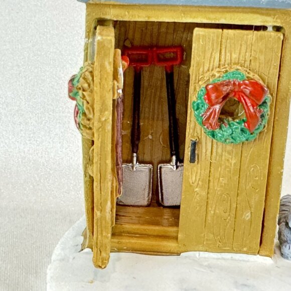 Lemax UTILITY SHED Christmas Village Decor Miniature Accessories Garden - Picture 2 of 7